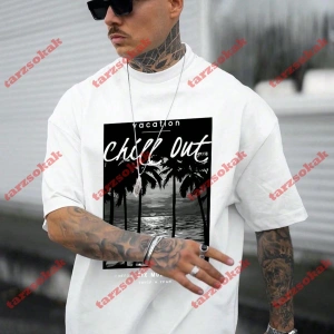 Model 3262 Erkek Yazlık Yuvarlak Yaka Kısa Kollu Günlük Tişört, Yaz