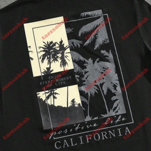 Model 3267 Erkek Yazlık Yuvarlak Yaka Kısa Kollu Günlük Tişört, Yaz