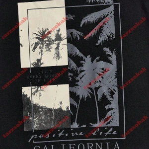 Model 3267 Erkek Yazlık Yuvarlak Yaka Kısa Kollu Günlük Tişört, Yaz