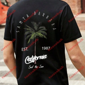 Model 3272 Erkek Yazlık Yuvarlak Yaka Kısa Kollu Günlük Tişört, Yaz