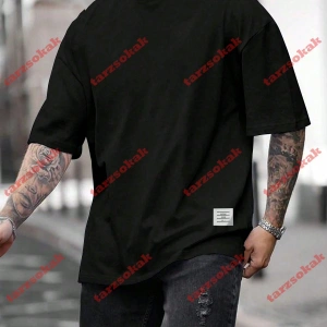 Model 3273 Erkek Yazlık Yuvarlak Yaka Kısa Kollu Günlük Tişört, Yaz