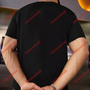 Model 3278 Erkek Yazlık Yuvarlak Yaka Kısa Kollu Günlük Tişört, Yaz