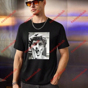 Model 3278 Erkek Yazlık Yuvarlak Yaka Kısa Kollu Günlük Tişört, Yaz