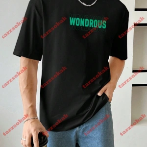 Model 3285 Erkek Yazlık Yuvarlak Yaka Kısa Kollu Günlük Tişört, Yaz