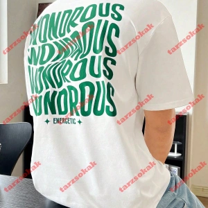 Model 3285 Erkek Yazlık Yuvarlak Yaka Kısa Kollu Günlük Tişört, Yaz