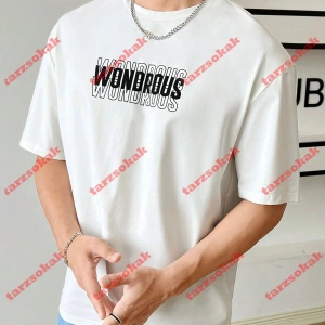 Model 3285 Erkek Yazlık Yuvarlak Yaka Kısa Kollu Günlük Tişört, Yaz