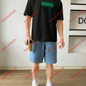 Model 3285 Erkek Yazlık Yuvarlak Yaka Kısa Kollu Günlük Tişört, Yaz