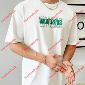 Model 3285 Erkek Yazlık Yuvarlak Yaka Kısa Kollu Günlük Tişört, Yaz