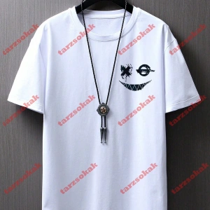 Model 3294 Erkek Yazlık Yuvarlak Yaka Kısa Kollu Günlük Tişört, Yaz