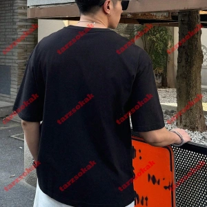 Model 3307 Erkek Yazlık Yuvarlak Yaka Kısa Kollu Günlük Tişört, Yaz