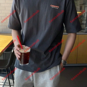 Model 3315 Erkek Yazlık Yuvarlak Yaka Kısa Kollu Günlük Tişört, Yaz