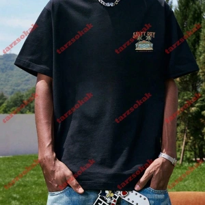 Model 3318 Erkek Yazlık Yuvarlak Yaka Kısa Kollu Günlük Tişört, Yaz