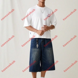 Model 3319 Erkek Yazlık Yuvarlak Yaka Kısa Kollu Günlük Tişört, Yaz