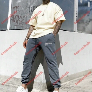 Model 3326 Erkek Yazlık Yuvarlak Yaka Kısa Kollu Günlük Tişört, Yaz