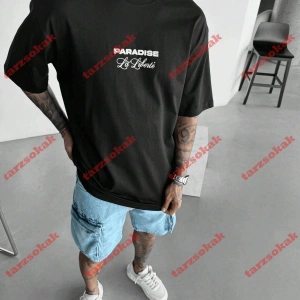 Model 3329 Erkek Yazlık Yuvarlak Yaka Kısa Kollu Günlük Tişört, Yaz