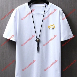 Model 3330 Erkek Yazlık Yuvarlak Yaka Kısa Kollu Günlük Tişört, Yaz