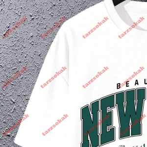 Model 3342 Erkek Yazlık Yuvarlak Yaka Kısa Kollu Günlük Tişört, Yaz