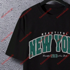 Model 3342 Erkek Yazlık Yuvarlak Yaka Kısa Kollu Günlük Tişört, Yaz