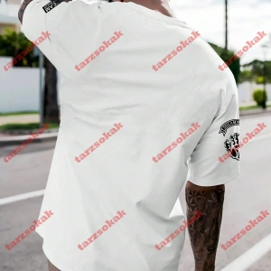 Model 3343 Erkek Yazlık Yuvarlak Yaka Kısa Kollu Günlük Tişört, Yaz