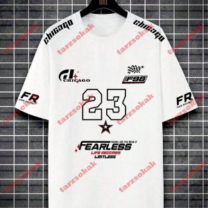 Model 3352 Erkek Yazlık Yuvarlak Yaka Kısa Kollu Günlük Tişört, Yaz