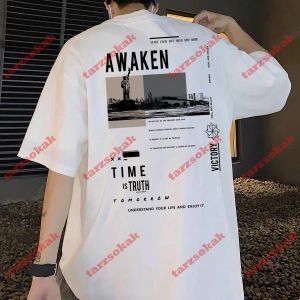 Model 3356 Erkek Yazlık Yuvarlak Yaka Kısa Kollu Günlük Tişört, Yaz