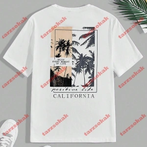 Model 3371 Erkek Yazlık Yuvarlak Yaka Kısa Kollu Günlük Tişört, Yaz