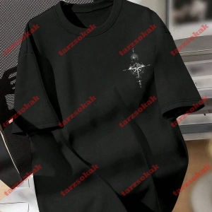 Model 3372 Erkek Yazlık Yuvarlak Yaka Kısa Kollu Günlük Tişört, Yaz