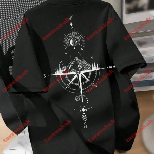 Model 3372 Erkek Yazlık Yuvarlak Yaka Kısa Kollu Günlük Tişört, Yaz