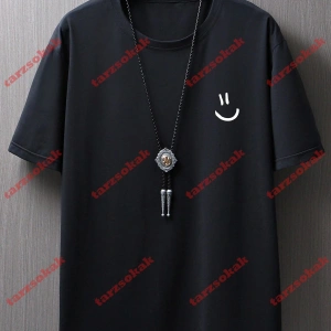 Model 3383 Erkek Yazlık Yuvarlak Yaka Kısa Kollu Günlük Tişört, Yaz