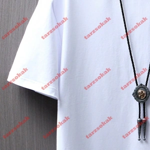 Model 3383 Erkek Yazlık Yuvarlak Yaka Kısa Kollu Günlük Tişört, Yaz