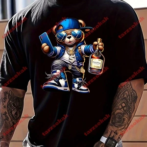 Model 3384 Erkek Yazlık Yuvarlak Yaka Kısa Kollu Günlük Tişört, Yaz