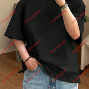 Model 3386 Erkek Yazlık Yuvarlak Yaka Kısa Kollu Günlük Tişört, Yaz