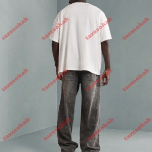 Model 3395 Erkek Yazlık Yuvarlak Yaka Kısa Kollu Günlük Tişört, Yaz