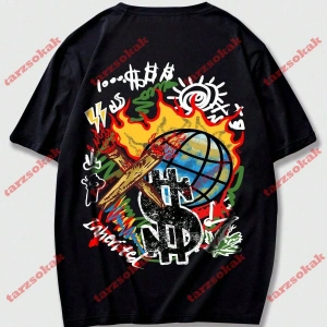 Model 3400 Erkek Yazlık Yuvarlak Yaka Kısa Kollu Günlük Tişört, Yaz