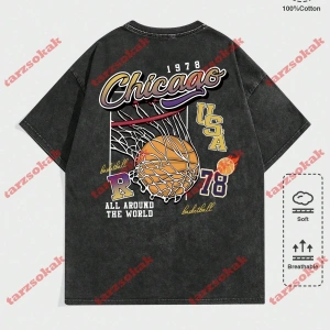 Model 3401 Erkek Yazlık Yuvarlak Yaka Kısa Kollu Günlük Tişört, Yaz