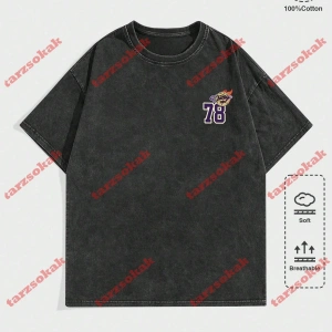 Model 3401 Erkek Yazlık Yuvarlak Yaka Kısa Kollu Günlük Tişört, Yaz