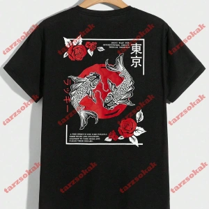 Model 3407 Erkek Yazlık Yuvarlak Yaka Kısa Kollu Günlük Tişört, Yaz