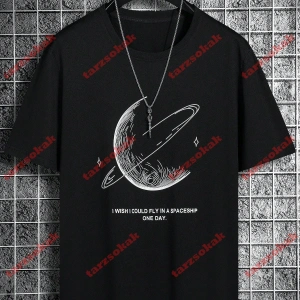 Model 3418 Erkek Yazlık Yuvarlak Yaka Kısa Kollu Günlük Tişört, Yaz