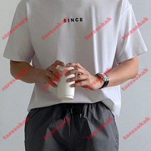 Model 3439 Erkek Yazlık Yuvarlak Yaka Kısa Kollu Günlük Tişört, Yaz