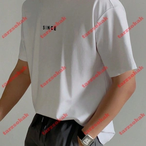 Model 3439 Erkek Yazlık Yuvarlak Yaka Kısa Kollu Günlük Tişört, Yaz