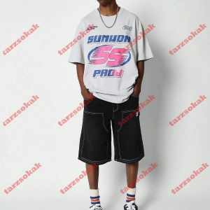 Model 3452 Erkek Yazlık Yuvarlak Yaka Kısa Kollu Günlük Tişört, Yaz