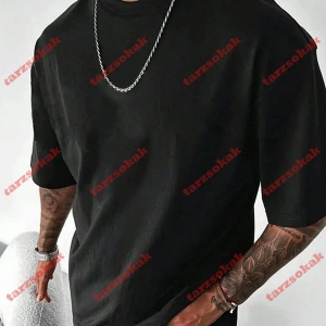 Model 3453 Erkek Yazlık Yuvarlak Yaka Kısa Kollu Günlük Tişört, Yaz