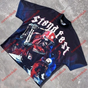 Model 3460 Erkek Yazlık Yuvarlak Yaka Kısa Kollu Günlük Tişört, Yaz