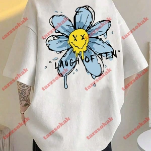 Model 3469 Erkek Yazlık Yuvarlak Yaka Kısa Kollu Günlük Tişört, Yaz