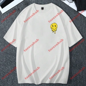 Model 3469 Erkek Yazlık Yuvarlak Yaka Kısa Kollu Günlük Tişört, Yaz