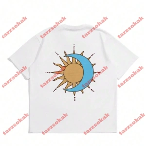 Model 3470 Erkek Yazlık Yuvarlak Yaka Kısa Kollu Günlük Tişört, Yaz