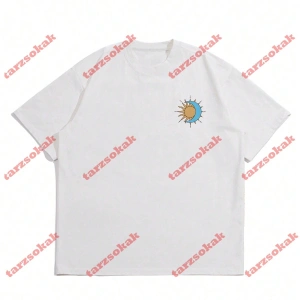 Model 3470 Erkek Yazlık Yuvarlak Yaka Kısa Kollu Günlük Tişört, Yaz