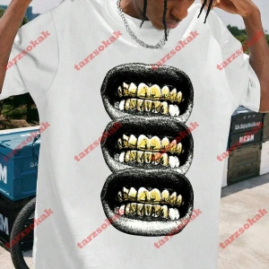 Model 3472 Erkek Yazlık Yuvarlak Yaka Kısa Kollu Günlük Tişört, Yaz