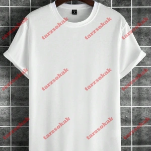 Model 3477 Erkek Yazlık Yuvarlak Yaka Kısa Kollu Günlük Tişört, Yaz