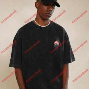 Model 3483 Erkek Yazlık Yuvarlak Yaka Kısa Kollu Günlük Tişört, Yaz